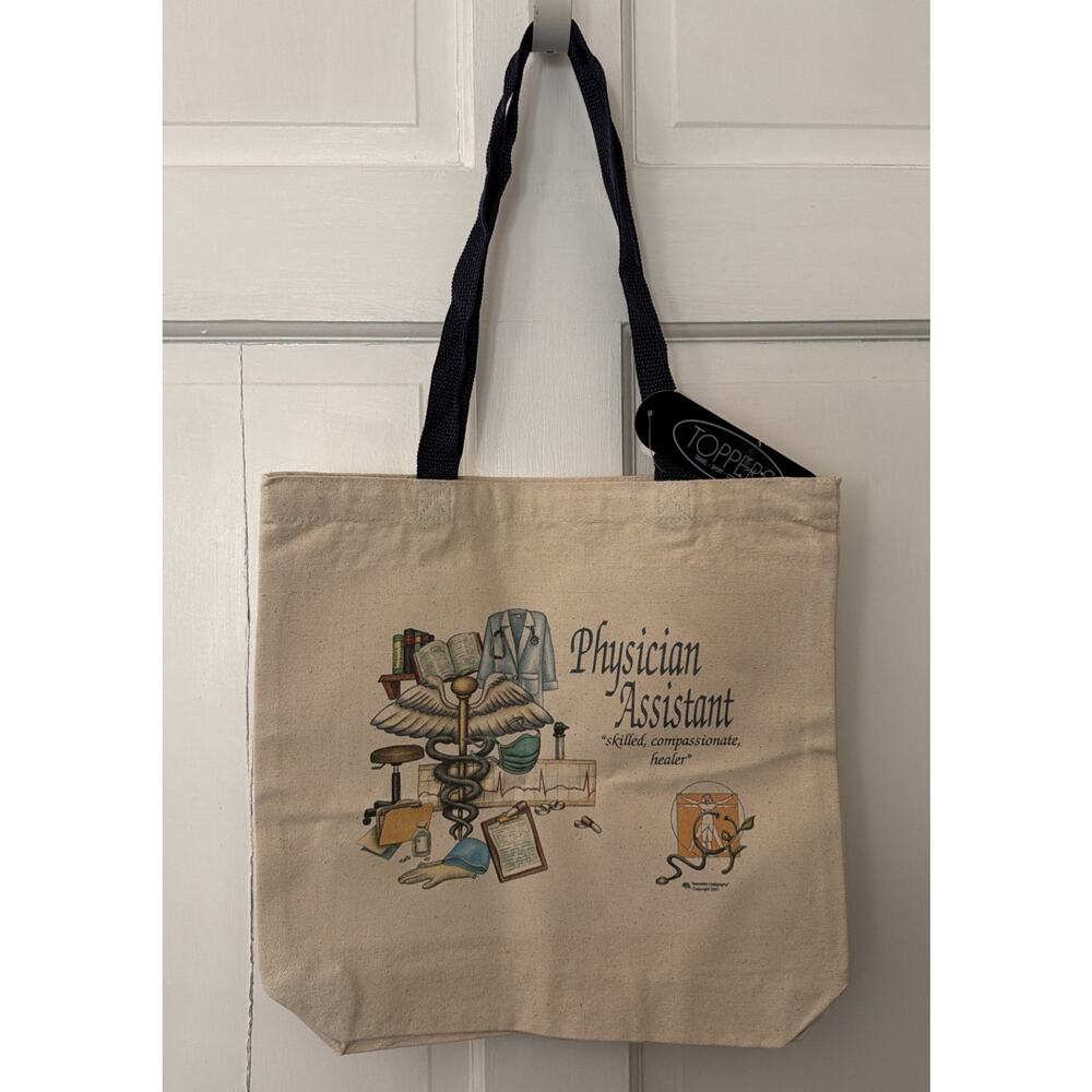 Physician Assistant New Tote Canvas Bag 15 x 14.5 x 3 PA Graduation Gifts